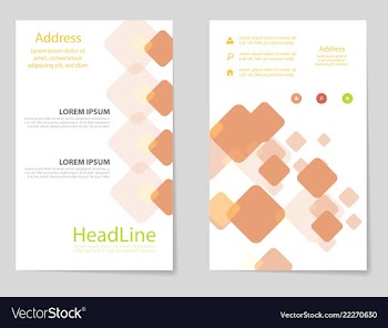 Brochure design brochure template creative vector image