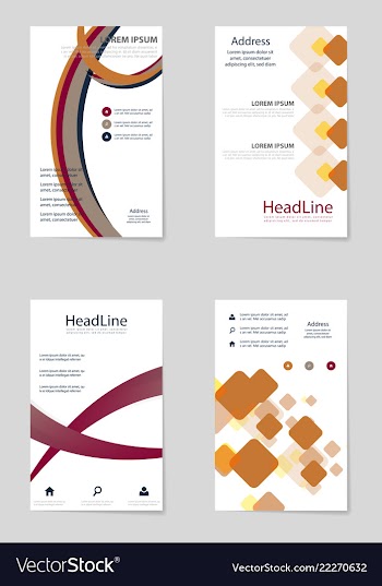 Brochure design brochure template creative vector image
