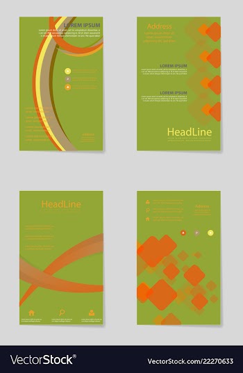 Brochure design brochure template creative vector image