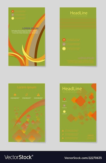 Brochure design brochure template creative vector image