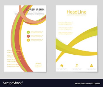 Brochure design brochure template creative vector image