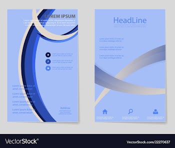 Brochure design brochure template creative vector image