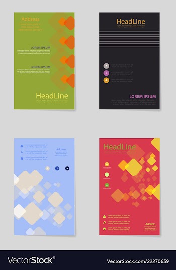 Brochure design brochure template creative vector image