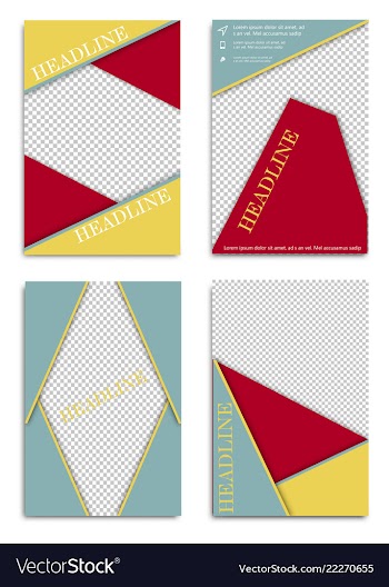 Brochure design brochure template creative vector image