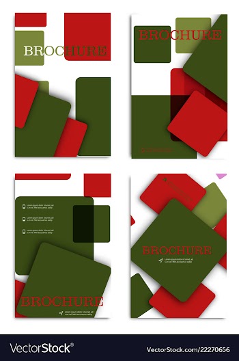 Brochure design brochure template creative vector image