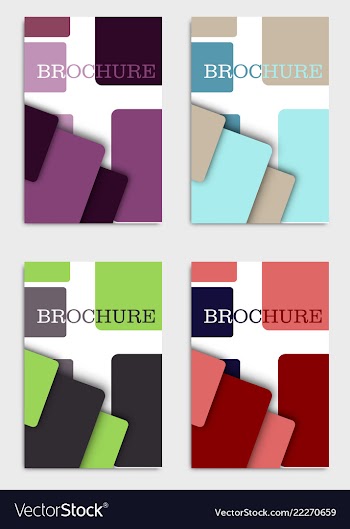 Brochure design brochure template creative vector image