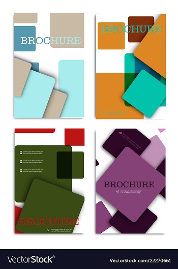 Brochure design brochure template creative vector image