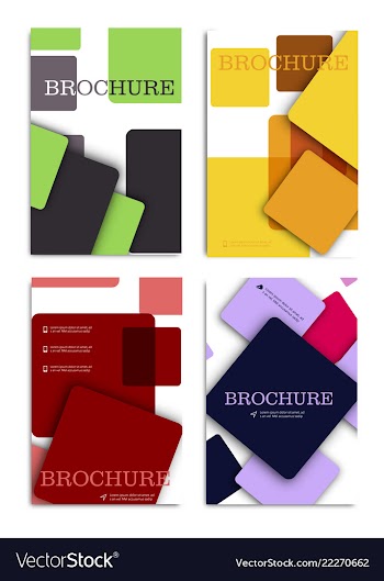 Brochure design brochure template creative vector image