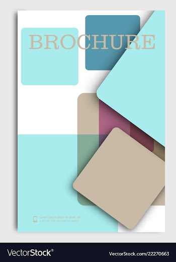 Brochure design brochure template creative vector image