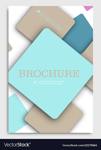 Brochure design brochure template creative vector image