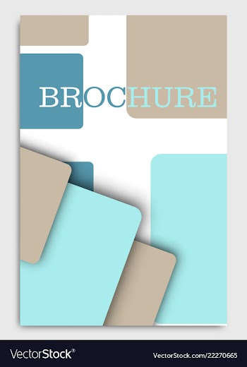 Brochure design brochure template creative vector image