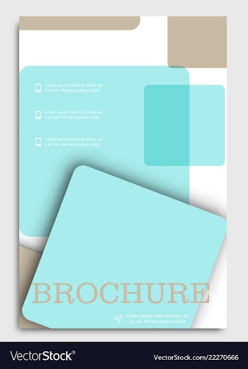 Brochure design brochure template creative vector image