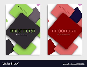 Brochure design brochure template creative vector image