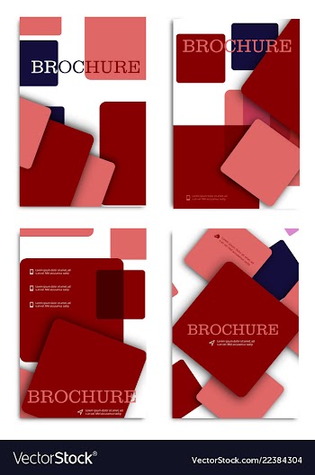 Brochure design brochure template creative vector image