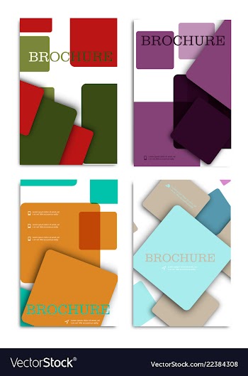 Brochure design brochure template creative vector image