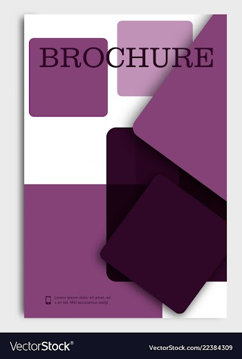 Brochure design brochure template creative vector image