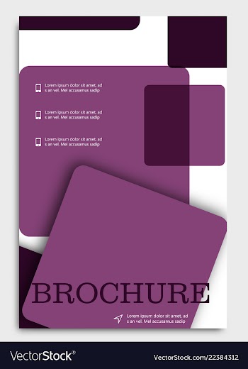 Brochure design brochure template creative vector image