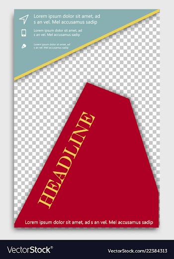 Brochure design brochure template creative vector image