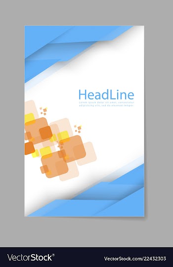 Brochure design brochure template creative vector image