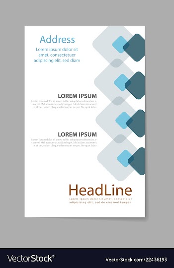 Brochure design brochure template creative vector image