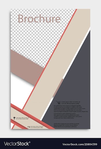 Brochure design corporate business template for vector image