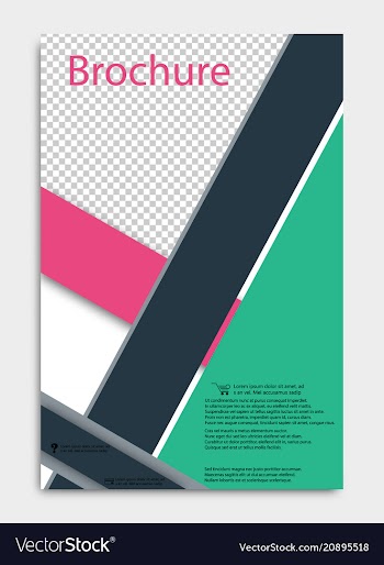 Brochure design corporate business template for vector image