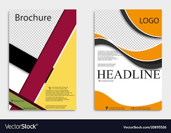 Brochure design corporate business template for vector image