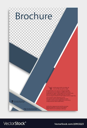 Brochure design corporate business template for vector image