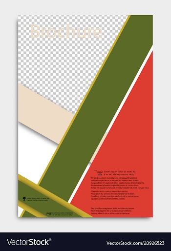 Brochure design corporate business template for vector image