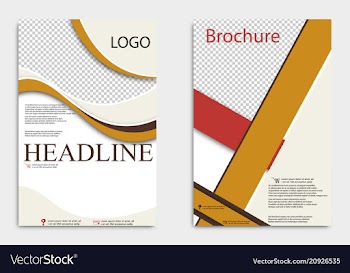 Brochure design corporate business template for vector image