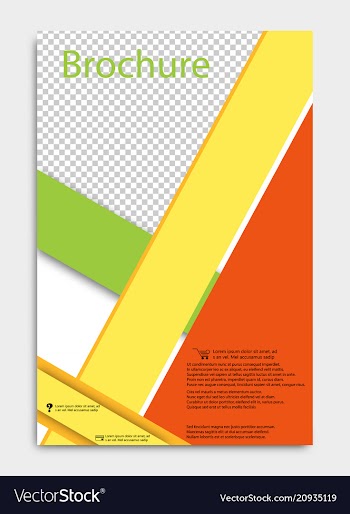 Brochure design corporate business template for vector image