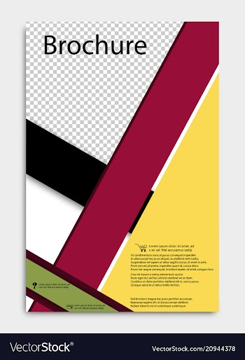 Brochure design corporate business template for vector image