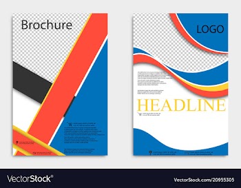 Brochure design corporate business template for vector image