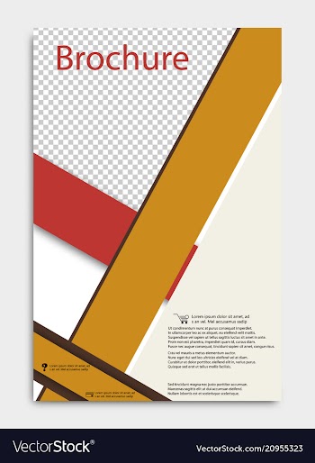 Brochure design corporate business template for vector image