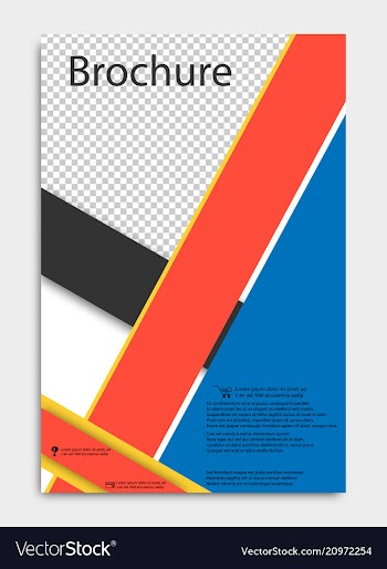 Brochure design corporate business template for vector image