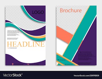 Brochure design corporate business template for vector image