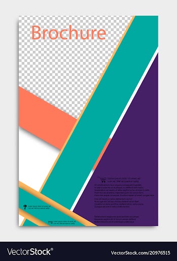 Brochure design corporate business template for vector image