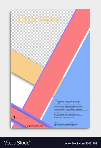 Brochure design corporate business template for vector image