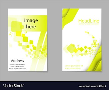 Brochure design geometric abstract business vector image