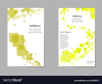 Brochure design geometric abstract business vector image