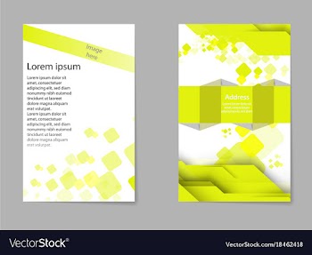 Brochure design geometric abstract business vector image