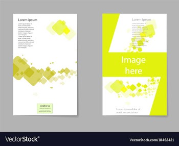 Brochure design geometric abstract business vector image