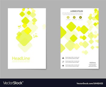 Brochure design geometric abstract business vector image