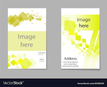 Brochure design geometric abstract business vector image