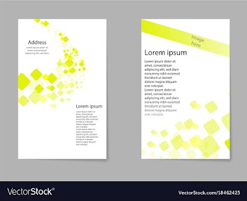 Brochure design geometric abstract business vector image