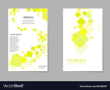Brochure design geometric abstract business vector image