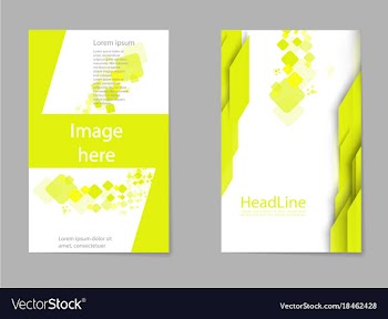 Brochure design geometric abstract business vector image