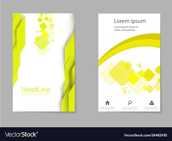 Brochure design geometric abstract business vector image
