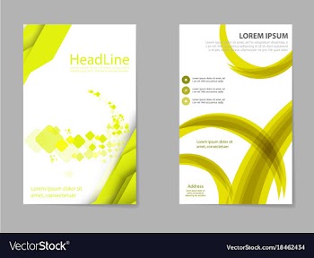 Brochure design geometric abstract business vector image