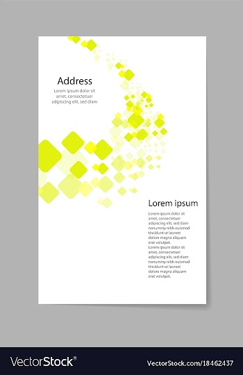 Brochure design geometric abstract business vector image